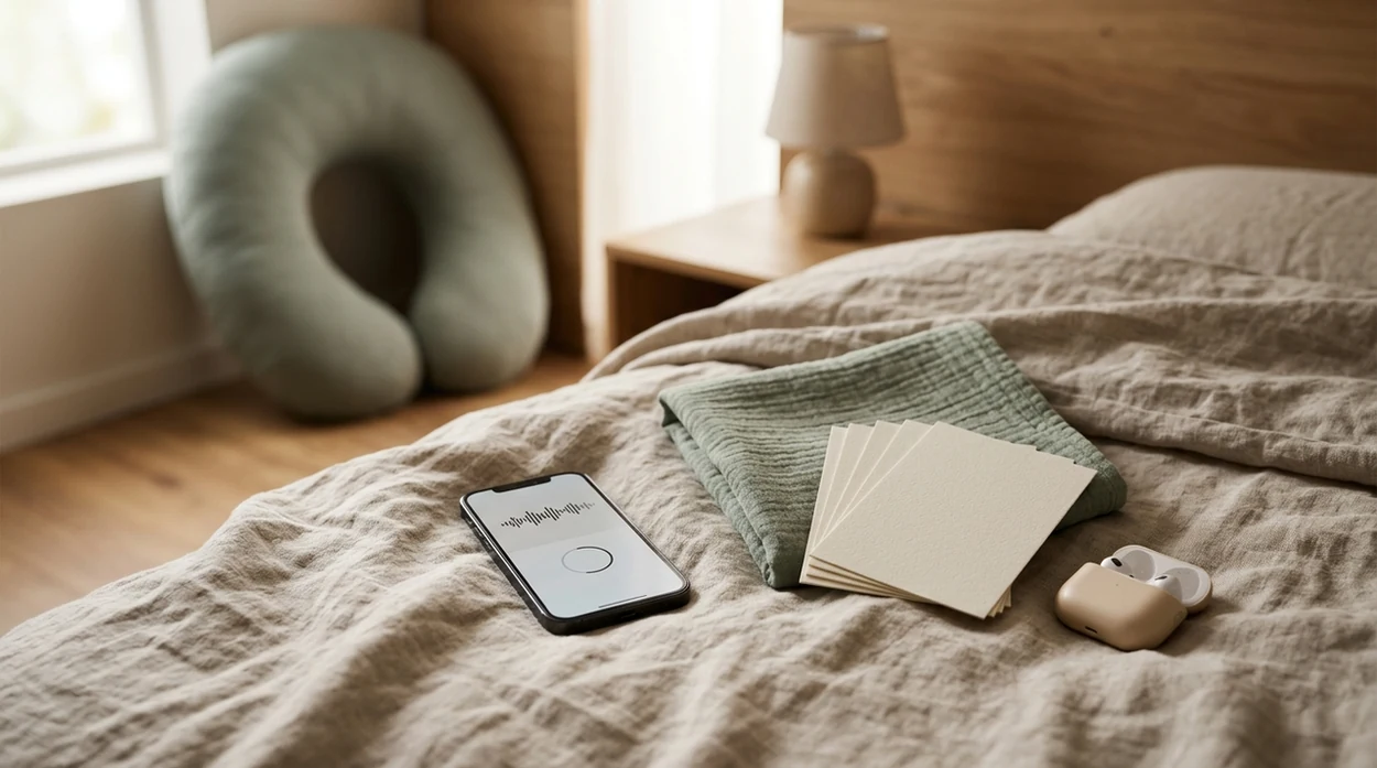 pregnancy meditation app bedside