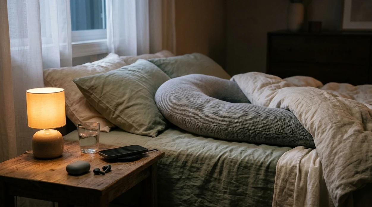 pregnancy sleep app bedside