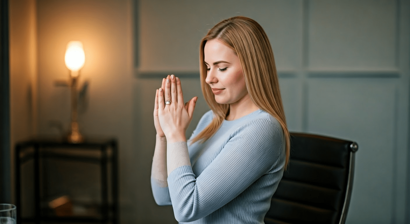 Close-up of hand-written positive birth affirmations on colorful cards