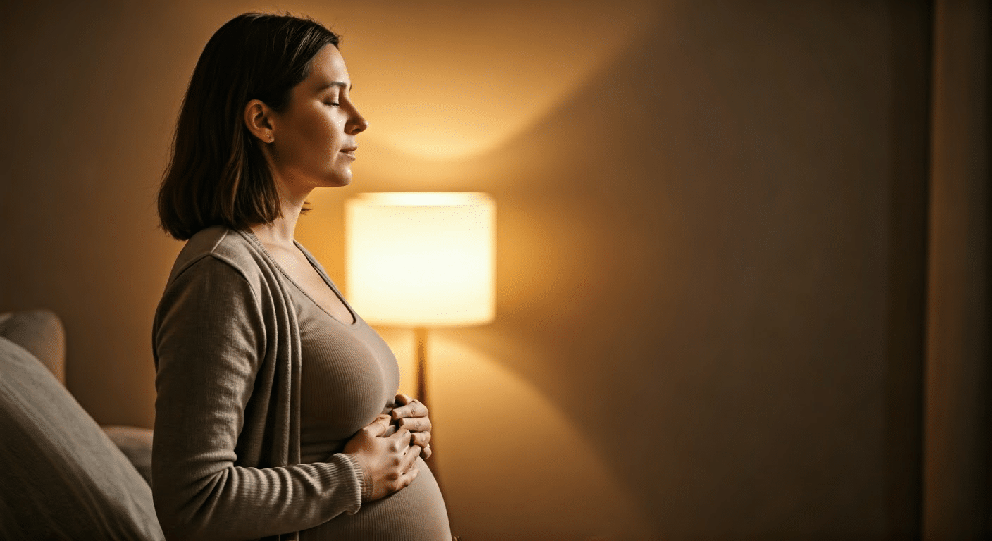 How To Breathe During Labor - Pregnant woman practicing deep breathing with doula's guidance during labor preparation